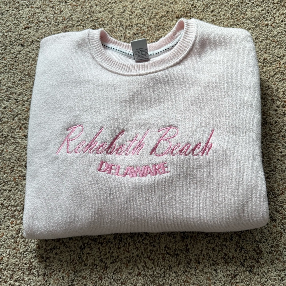 Pink Rehoboth Beach Sweater
